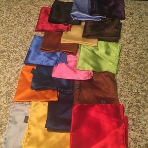 17 assorted colors - pocket squares